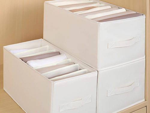 Ruhaszervező fehérnemű nadrág nadrág fiók szekrény zokni fehér