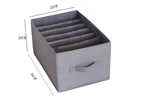 Ruhaszervező fehérnemű nadrág nadrág fiók szekrény zokni szürke