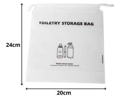 utaző sminktáska 20X24cm, fehér