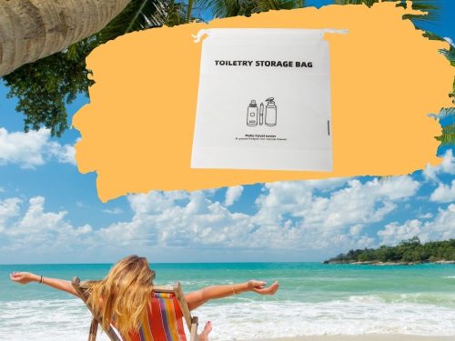 utaző sminktáska 20X24cm, fehér