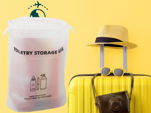 utaző sminktáska 20X24cm, fehér