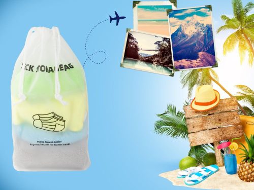 utaző rendező táska zokniknak 28X18cm