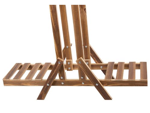 Háromszintes virágcserép állvány fa virágcserepek