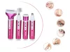 Depilátor női test borotva lábak trimmer 4in1 cserélhető tippek usb pink