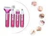 Depilátor női test borotva lábak trimmer 4in1 cserélhető tippek usb pink