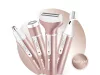 Depilátor női test borotva lábak trimmer 4in1 cserélhető tippek usb rózsaszín