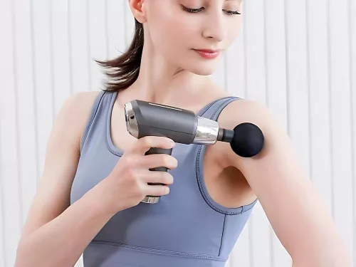 Masszázspisztoly hát testmasszírozó erős 4 fej