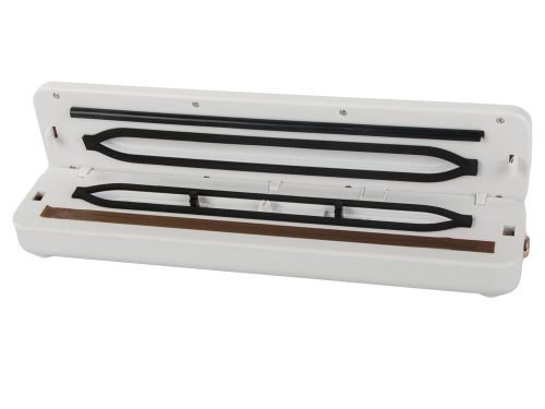 Vákuumfóliázó gép élelmiszer-fólia + 10db zsák, fehér