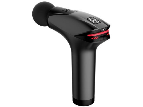 masszázspisztoly test lábmasszírozó erős 5 fej fekete