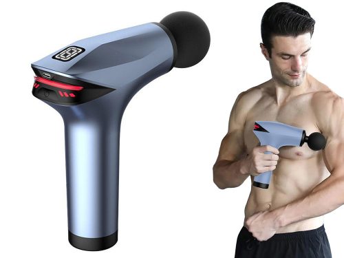 masszázspisztoly test lábmasszírozó erős 5 fej kék