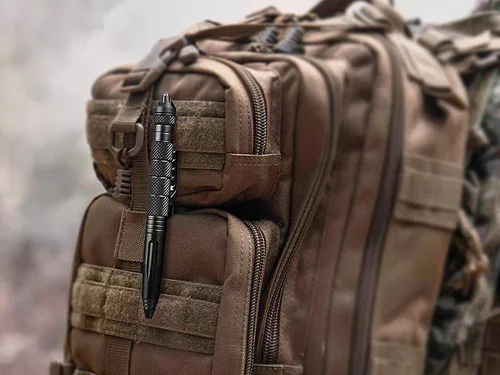 Stilou tactic Kubotan fabricat din oțel tungsten durabil