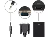 Kábel vga-hdmi full hd d-sub átalakító adapter 3,5 jack és usb csatlakozóval