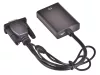 Kábel vga-hdmi full hd d-sub átalakító adapter 3,5 jack és usb csatlakozóval