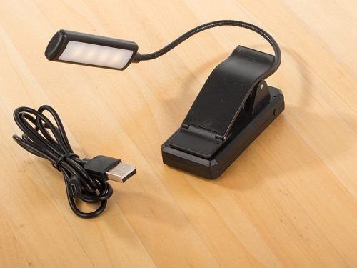 Könyvolvasó lámpa USB éjszakai fény csiptetős, egészséges a szemnek, 9 LED