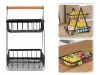 Konyhai polc loft konyhai szervező kosárral