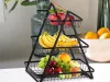 Konyhai polc loft konyhai szervező háromszintes állvány kosárral