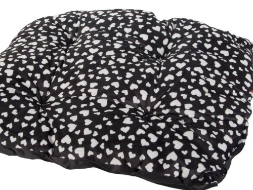 Plüss kutyafekhely kivehtő párnával puha kényelmes, piros