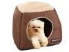 kutyaágy puha kennel kutyaszobaház játszószekrény, barna