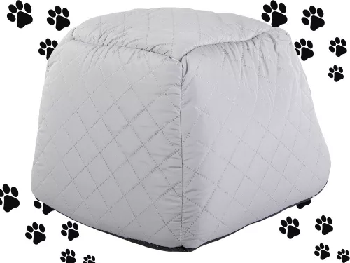 kutyaágy puha kennel kutyaszobaház játszószekrény, szürke