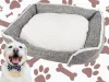 Kutyaágy puha kényelmes pelyhes ágy párnával 60cm x 50cm