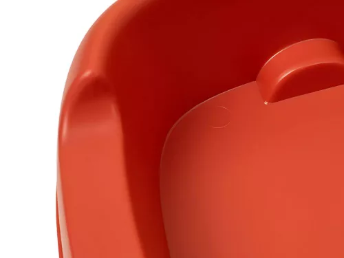 Dupla tál kutyának macskának kivehető műanyagból, piros