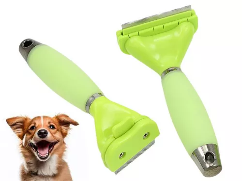 Kisállat trimmer kutya macska lószőr, rozsdamentes acél kefe