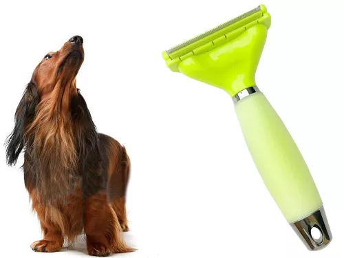 Kisállat trimmer kutya macska lószőr, rozsdamentes acél kefe