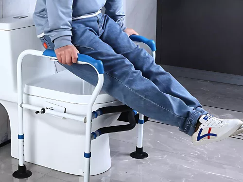 WC-fogantyú állítható korlát, idősek számára v2