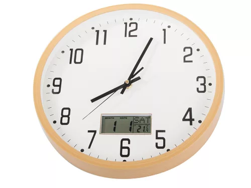 Falióra nagy csendes 30cm kerek mutató dátum hőmérséklet másodpercek