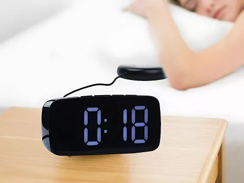 Elektronikus ébresztőóra rezgőpaddal led digitális hálózati ébresztővel