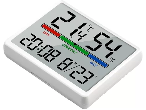 elektronikus időjárásállomás páratartalom Mágneses tartóval és állvánnyal
