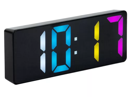 LED-es ébresztőóra, Színes számok hőmérő
