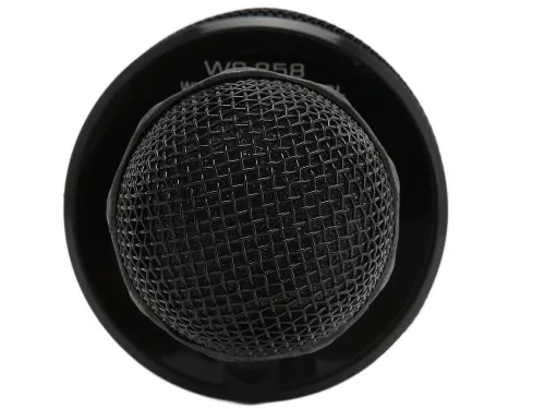 Vezeték nélküli mikrofon bluetooth karaoke hangszóró kerek tokkal különböző módok fekete