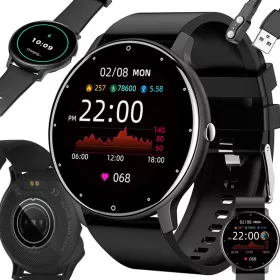   Okosóra női karóra férfi gumi szíj sport bluetooth hívások