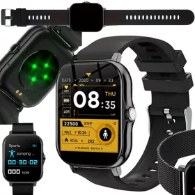   Okosóra női karóra férfi gumi szíj sport bluetooth hívások