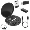 5 az 1-ben adapter kit usb-c micro usb typ a telefon tokban fekete