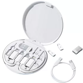   5 az 1-ben adapter kit usb-c micro usb typ a telefon tokban fehér