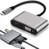 Adapter usb-c hdmi 4k vga hub usb 3.0 usb-c tápegység adapterre