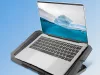 Laptop hűtő álvány led állítható usb porttal