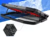 Laptop hűtő álvány led állítható usb porttal