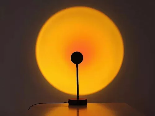 Projektor lámpa naplemente napfelkelte utánzat led rgb usb + távirányító