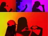 Projektor lámpa naplemente napfelkelte utánzat led rgb usb + távirányító