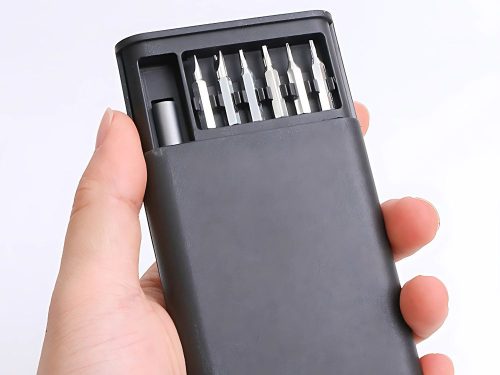 Precíziós csavarhúzó bit készlet mágneses bitek 24 bit + tok