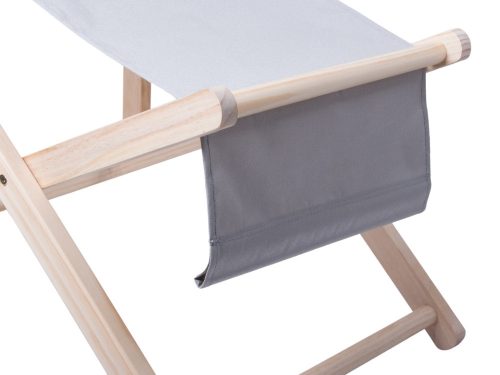 Fából készült napozóágy strandszékek összecsukható kerti párna strandszék szürke