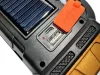 Napelemes zseblámpa, hordozható, újratölthető LED-es cob powerbank reflektor arany