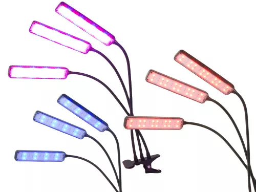 LED növényi lámpa USB termesztőpanel időzítővel csíptethető