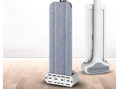 Lapos mop kézi törölővel 125 cm összecsukható széles mikroszálas műszálas