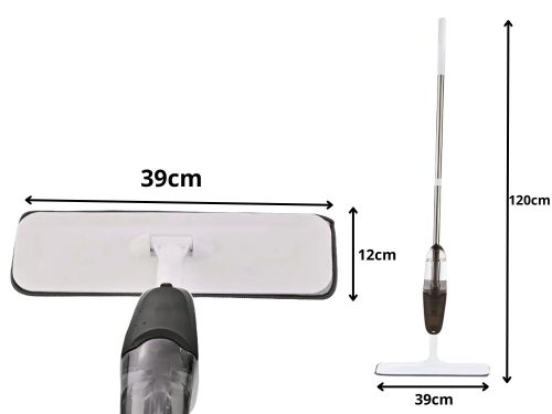 szórófejes Lapos felmosó, hosszú  120 cm 350 ml + 3 mikroszálas felmosólap