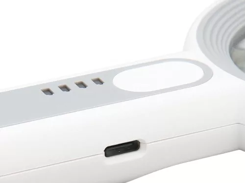 Megvilágított olvasó nagyító 5-12x LED világítással