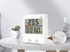 Hőmérő, időjárásállomás, beépített higrométer, óra, elemes LCD